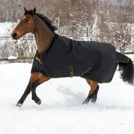 Kerbl Irish Turnout Pferdedecke Extra 300g 115 cm Schwarz/Gold