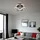 GLOBO Deckenlampe Deckenleuchte Wohnzimmerleuchte Designlampe anthrazit D 26 cm