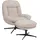 MCW Relaxsessel MCW-P32 Chenille 370 g/m2 70 x 100 x 80 cm Creme mit Hocker