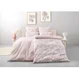 OTTO home Nordby Soft-Seersucker Rosa 135 x 200 cm + 2 x 80 x 80 cm