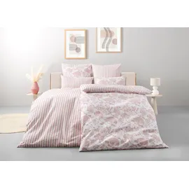 OTTO home Nordby Soft-Seersucker Rosa 135 x 200 cm + 2 x 80 x 80 cm