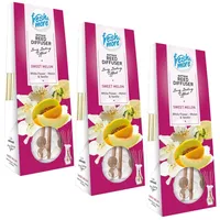 Fresh & More Duftvase Raumduft Diffuser (3er Pack) Sweet