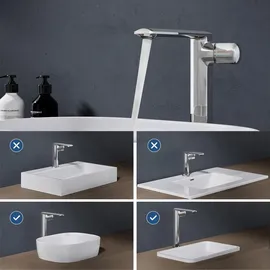 doporro Waschtischarmatur Silber