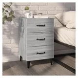 vidaXL Nachtschrank Grau 40 x 40 x 66 cm Holzwerkstoff