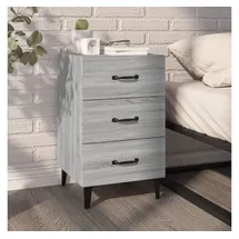 vidaXL Nachtschrank Grau 40 x 40 x 66 cm Holzwerkstoff