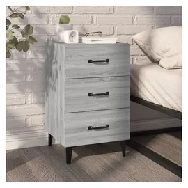vidaXL Nachtschrank Grau 40 x 40 x 66 cm Holzwerkstoff