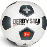 derbystar Bundesliga Brillant Classic v23 Fußball, Weiss Schwarz Grau, Einheitsgröße