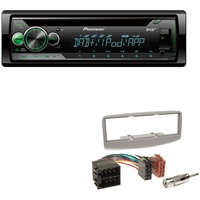 Pioneer DEH-S410DAB 1-DIN CD Digital Autoradio AUX-In USB DAB+ Spotify mit Einbauset für Fiat Multipla 1999-2010
