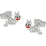 GALLAY Ohrstecker Ohrring 8x3mm Kinderohrring kleiner Wurm matt-glänzend Silber 925 in silber | Gr.: onesize