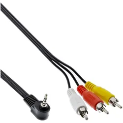 InLine Audio/Video Kabel - 3,5mm 4pol Stecker auf 3x Cinch Stecker