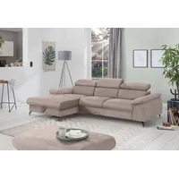 Cotta Ecksofa »Kitty L-Form«, Modern, L-Form, Bodenfreiheit 12,5 cm braun