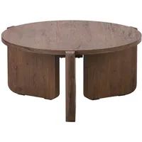 Selsey Preffines S - Runder Couchtisch, Nussbaum-Optik, 80 cm