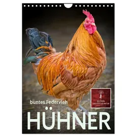 Calvendo Hühner - buntes Federvieh (Wandkalender 2026 DIN A4 hoch), CALVENDO Monatskalender: