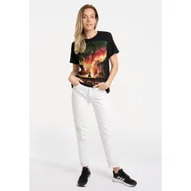 LOGOSHIRT T-Shirt LOGOSHIRT "Hobbit - Battle Of The Five Armies", Damen, Gr. XS, schwarz, 100% Baumwolle, bedruckt, normal, Rundhals, Shirts T-Shirt, mit lizenziertem Print