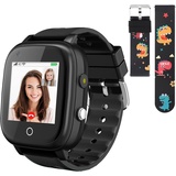 Smartwatch für Kinder 4G Kinder-Smartwatch Telefon IP67 Kinder-Smartwatch mit GPS und Telefon-Tracker Kinderuhr Kann als Geschenk für Kinder - Schwarz