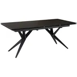 Wohnling Esstisch Schwarz, Marmor Optik B/H/T: ca. 180x76x95 cm Ausziehbar Keramik rechteckig, konisch, 95x76x180 Esszimmer, Tische, Esstische, Esstische ausziehbar