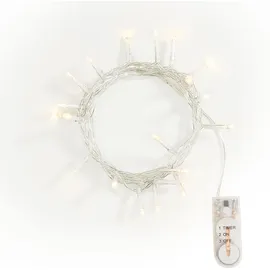 VBS LED Lichterkette Mini-LED 20 LEDs Weiß