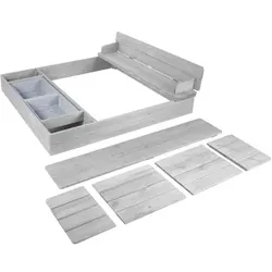 roba Sandkasten Outdoor grau lasiert