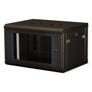 Value 19-Zoll Wandgehäuse 600x450mm schwarz, Bausatz (6 HE, 19 Zoll Rack), Serverschrank, Schwarz