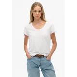 Superdry STUDIOS SCOOP NECK TEE Weiß XXL