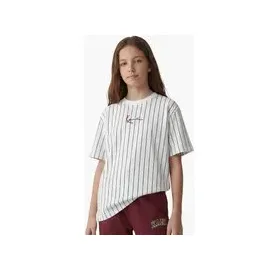 Karl Kani Small Signature Essential Pinstripe Tee Junior weiß