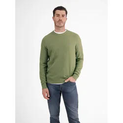Leichter Strickpullover mit schmaler Rippstruktur - Sage Green - L