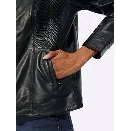 MAINPOL Lammnappa-Lederblazer schwarz 44