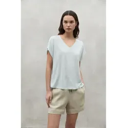 ECOALF für Damen. MCWGATSAREND0128S24-149 Arendal T-shirt blau (L), Lässig, Leinen, Kurzarm