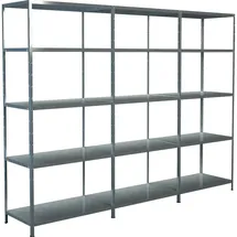 SCHULTE Regalwelt Schulte Regal-Set 1 Steckregal & 2 Anbauregale 200 cm x 260 cm x 50 cm verzinkt