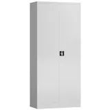 Classix Stahlschrank X-530337 signalweiß 80,0 x 38,0 x 180,0 cm, aufgebaut