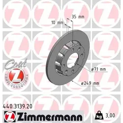 ZIMMERMANN 440.3139.20 Bremsscheibe COAT Z