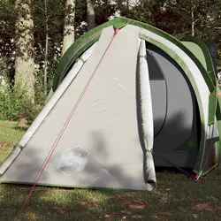 Campingzelt 2 Personen Grün 320x140x120 cm 185T Taft