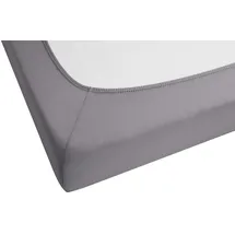 biberna 0077866 Jersey-Elastic 90 x 190 - 100 x 220 cm silbergrau