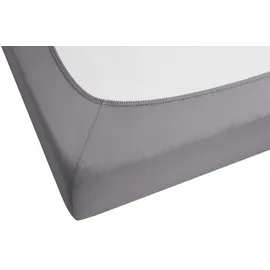 biberna 0077866 Jersey-Elastic 90 x 190 - 100 x 220 cm silbergrau