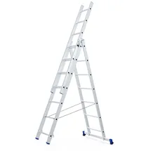 WERNER Mehrzweckleiter 3-Teilig 7 Sprossen