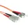 Act 5 meter LSZH Multimode 62.5/125 OM1 fiber patch cable duplex with ST and SC connectors.