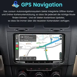 junsun Android Autoradio 4+64GB für VW Golf 7/Passat/Tiguan/Jetta/Polo/Beetle