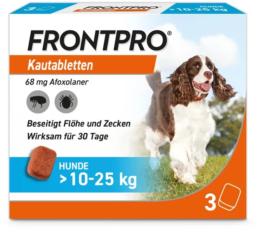 FRONTPRO Kautablette Hunde 10-25kg 3 St