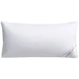 Haeussling 3-Kammer-Kopfkissen »Swiss Royal, Kissen made in Germany«, Füllung: Außenkammer mit 90% Daunen, 10% Federn, Bezug: 100% Baumwolle, (1 St.), 3-Kammer-Kopfkissen, Kopfkissen 40x80 cm, 80x80 cm, Made in Germany weiß
