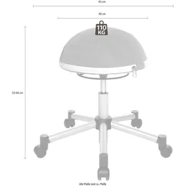 TOPSTAR Sitness Half Ball blau