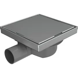 EMKE Duschrinne Quadratischer Bodenablauf 2in1 Komplettset, Geruchsstop und Haarsieb, 1000cm, Schwarz (60 mm)