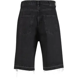 2y studios Shorts 2Y STUDIOS "2Y Studios Joran Open Hem Baggy Shorts", Herren, Gr. 31, Normalgrößen, washed schwarz, 100% Baumwolle, unifarben, loose fit, Hosen Shorts