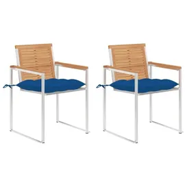 vidaXL Gartenstuhl 2 St. 2 x 2 x 2 cm blau