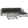 vidaXL Garten-Lounge-Set 5-tlg. grau