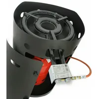 Feuertonne mit Gas Gasbetrieben Feuerschale Feuerplatte Paella Gasbrenner LED (Paella Brenner #464)