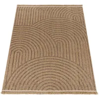 Paco Home Outdoorteppich, beige, Textil, Rechteckig, 240x340 cm, strapazierfähig,
