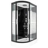 AcquaVapore Dusche Duschkabine D30-73M2L Duschtempel Sauna 120x80 cm OHNE 2K Scheiben Versiegelung
