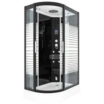 AcquaVapore Dusche Duschkabine D30-73M2L Duschtempel Sauna 120x80 cm OHNE 2K Scheiben Versiegelung