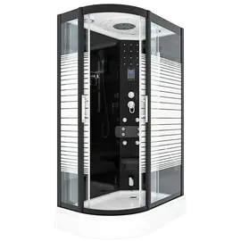 AcquaVapore Dusche Duschkabine D30-73M2L Duschtempel Sauna 120x80 cm OHNE 2K Scheiben Versiegelung