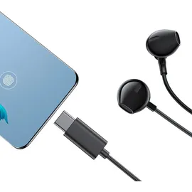 Joyroom In-Ear USB Typ-C Ohrhrer mit Fernbedienung USB-C Anschluss Kopfhrer Silber